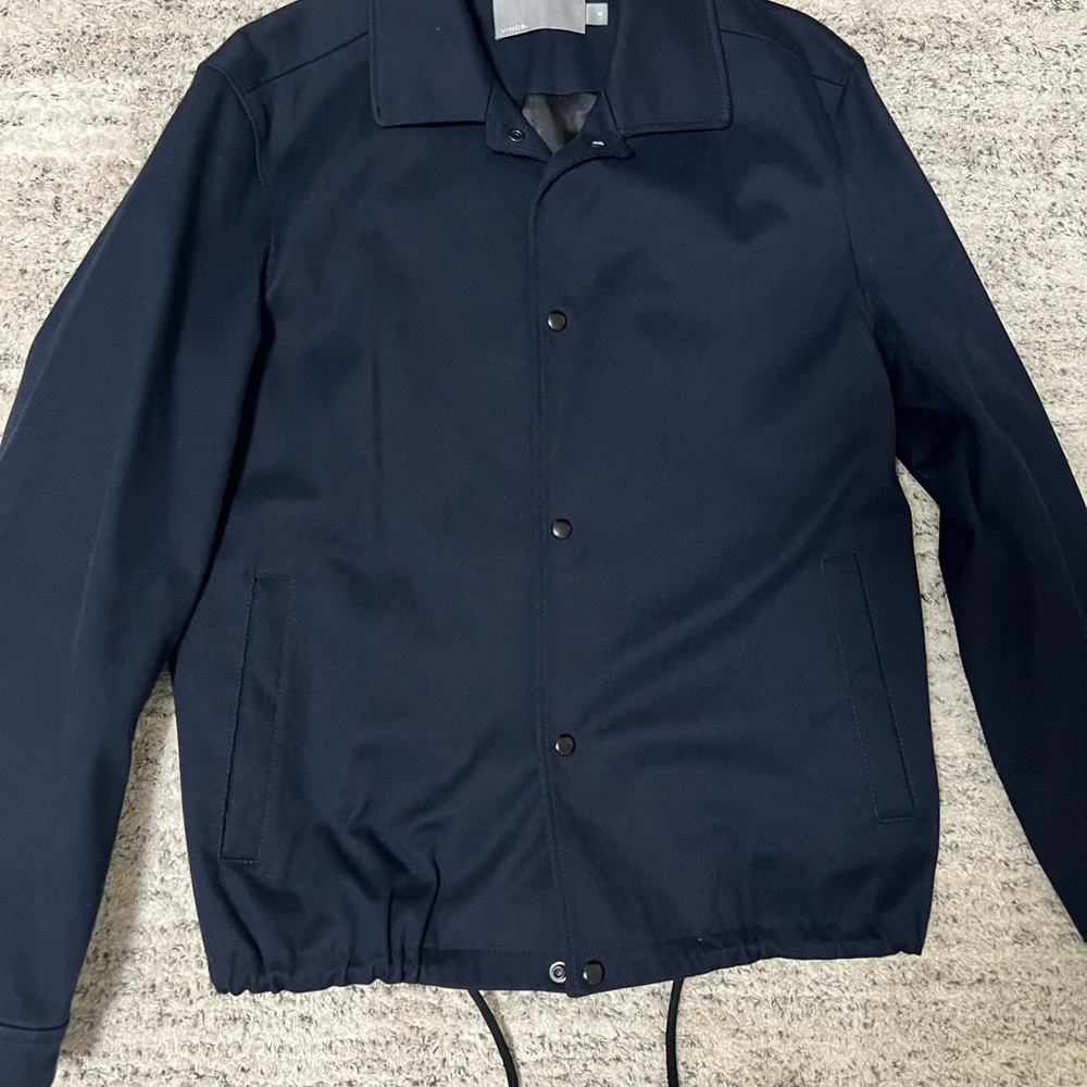 Vince Dark Blue Windbreaker Jacket